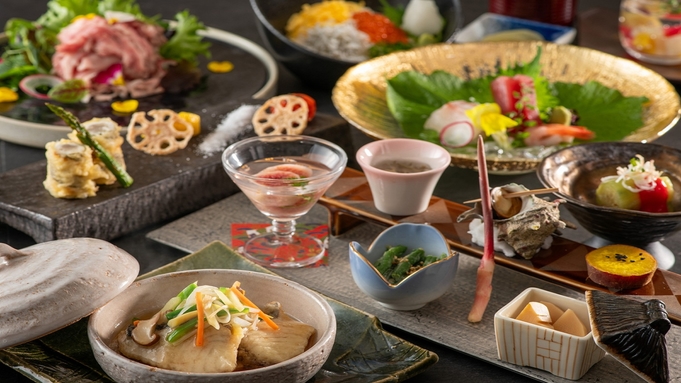 【Japanese - Chinese Cuisine Soh】夕食は和食コース♪１泊2食+温泉付！